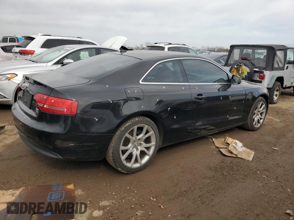 2012 Audi A5 2.0T Premium Plus with VIN WAULFAFR7CA001522, listed as a Copart auction lot 49474165 with 126,203 mi miles and Salvage Title. Bid and sale history available at carsss.com. Image 3.