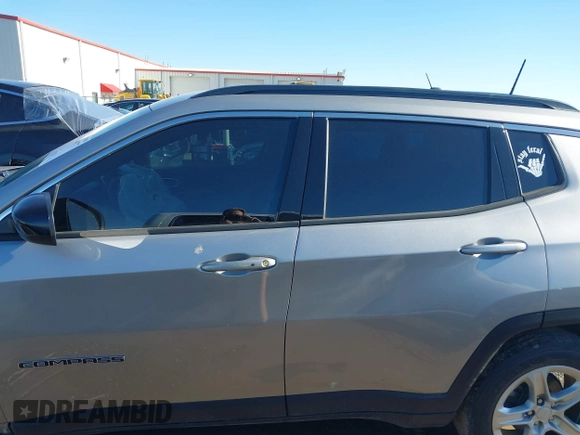 2023 Jeep Compass Latitude with VIN 3C4NJDBN5PT540587, listed as a IAAI auction lot 41214077 with 35,887 mi miles and . Bid and sale history available at DreamBid. Image 15.