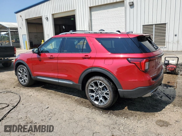 2025 Ford Explorer Platinum с VIN 1FMWK8HCXSGC02495, выставлен на аукционе Copart как лот 62073755 с пробегом 1 042 миль миль и Списание • Salvage title. История ставок и продаж доступна на DreamBid. Изображение 2.
