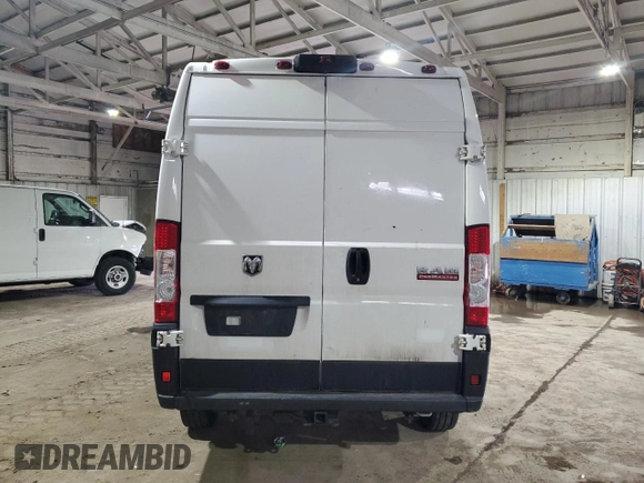 2021 Ram ProMaster Cargo with VIN 3C6LRVBG9ME575955, listed as a Copart auction lot 88149485 with 61,881 mi miles and Salvage Title. Bid and sale history available at carsss.com. Image 6.