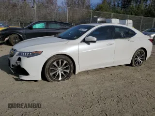 2015 Acura TLX Technology with VIN 19UUB1F56FA000822, listed as a Copart auction lot 50821555 with 131,457 mi miles and Salvage title. Bid and sale history available at DreamBid. Image 1.
