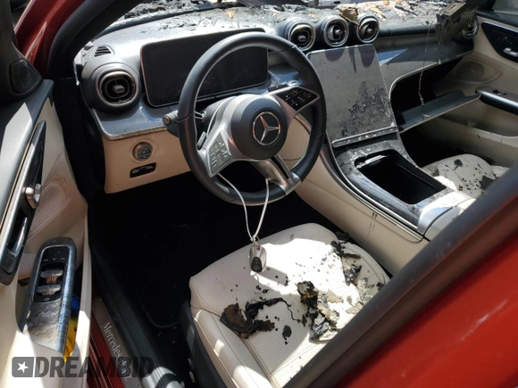 2022 Mercedes-Benz C 300 with VIN W1KAF4HB0NR034710, listed as a Copart auction lot 68326544 with Not Provided miles and Salvage Title. Bid and sale history available at DreamBid. Image 8.
