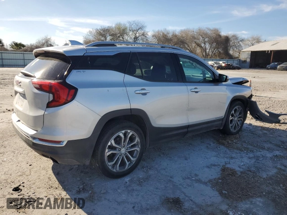2018 GMC Terrain SLT with VIN 3GKALPEX4JL144329, listed as a Copart auction lot 47126445 with 27,538 mi miles and Salvage Title. Bid and sale history available at carsss.com. Image 3.