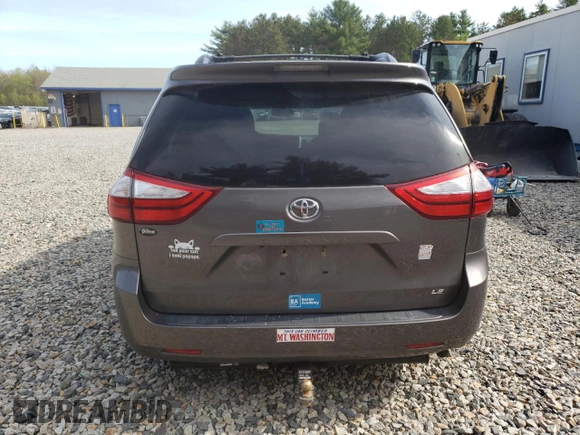 2016 Toyota Sienna LE AAS с VIN 5TDKK3DCXGS748822, выставлен на аукционе Copart как лот 56615505 с пробегом 128 191 миль миль и Списание • Salvage title. История ставок и продаж доступна на DreamBid. Изображение 6.