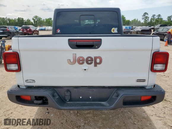2023 Jeep Gladiator Overland z VIN 1C6HJTFG0PL514615, wystawiony jako Copart lot #57795945 z przebiegiem 32 427 mil mil oraz Czysty tytuł • Clean title. Historia ofert i sprzedaży dostępna na DreamBid. Obrazek 6.
