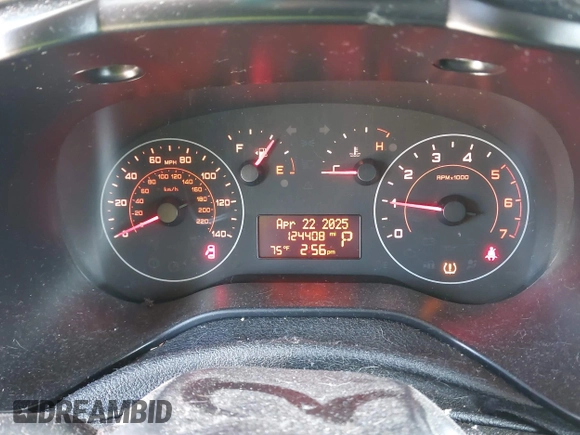 2018 Ram ProMaster City Cargo Tradesman with VIN ZFBERFAB6J6J55135, listed as a IAAI auction lot 42085413 with 124,408 mi miles. Bid and sale history available at carsss.com. Image 7.