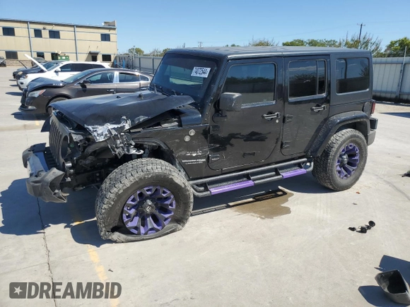 2018 Jeep Wrangler JK Unlimited Sahara with VIN 1C4BJWEGXJL936304, listed as a Copart auction lot 74072544 with 95,333 mi miles and Salvage Title. Bid and sale history available at carsss.com. Image 1.