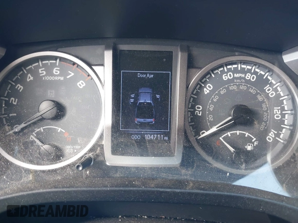 2017 Toyota Tacoma SR5 with VIN 5TFAZ5CN8HX043633, listed as a IAAI auction lot 41520703 with 104,711 mi miles and . Bid and sale history available at DreamBid. Image 7.