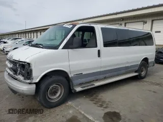 2001 Chevrolet Express with VIN 1GAHG39R811162111, listed as a Copart auction lot 76239644 with 141,929 mi miles and Salvage Title. Bid and sale history available at carsss.com. Image 1.