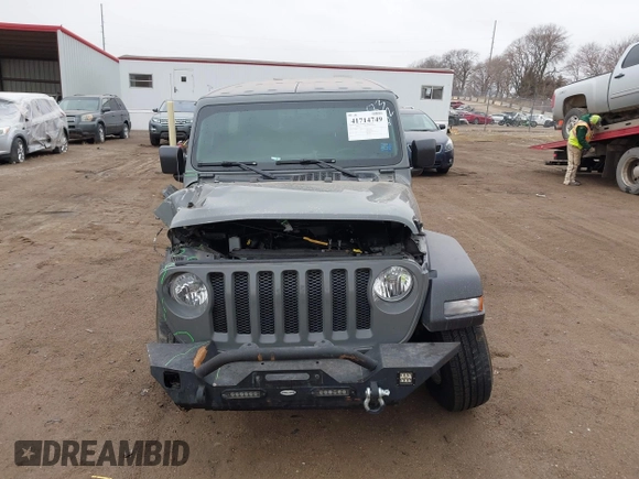 2022 Jeep Wrangler Unlimited Willys Sport with VIN 1C4HJXDM7NW151427, listed as a IAAI auction lot 41714749 with 39,130 mi miles and . Bid and sale history available at DreamBid. Image 12.