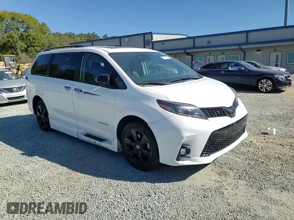 2020 Toyota Sienna SE with VIN 5TDXZ3DC9LS050441, listed as a Copart auction lot 77310274 with 43,452 mi miles and Salvage Title. Bid and sale history available at carsss.com. Image 12.