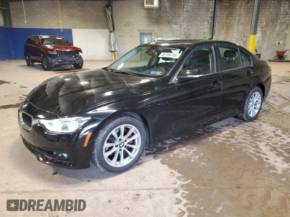 2018 BMW 3 Series 320i xDrive with VIN WBA8E5G56JNV02449, listed as a Copart auction lot 48788795 with 117,474 mi miles and Salvage Title. Bid and sale history available at carsss.com. Image 1.