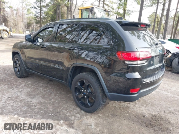2018 Jeep Grand Cherokee Laredo E with VIN 1C4RJFAG1JC426542, listed as a IAAI auction lot 41729268 with 106,024 mi miles and . Bid and sale history available at DreamBid. Image 3.