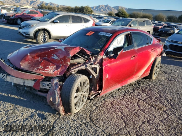 2022 Lexus IS 350 F Sport with VIN JTHGZ1B29N5050980, listed as a Copart auction lot 87334584 with Not provided miles and Salvage title. Bid and sale history available at DreamBid. Image 1.