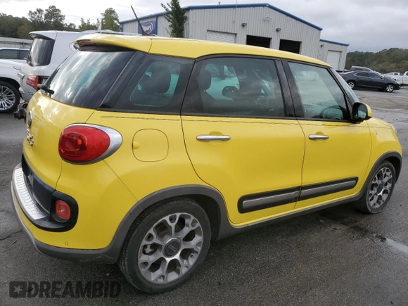 2014 FIAT 500L Trekking with VIN ZFBCFADH6EZ019868, listed as a Copart auction lot 79060774 with 93,118 mi miles and Salvage Title. Bid and sale history available at carsss.com. Image 3.