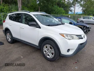 2014 Toyota RAV4 LE with VIN JTMBFREV6EJ007360, listed as a IAAI auction lot 42660700 with 128,112 mi miles and . Bid and sale history available at DreamBid. Image 1.