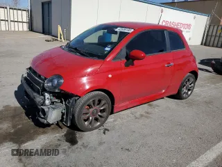 2015 FIAT 500 Turbo with VIN 3C3CFFHH6FT690068, listed as a Copart auction lot 42636185 with 79,249 mi miles and Salvage Title. Bid and sale history available at carsss.com. Image 1.