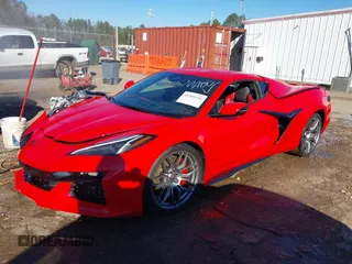 2025 Chevrolet Corvette 2LZ with VIN 1G1YE2D36S5600461, listed as a IAAI auction lot 41305346 with 1 mi miles. Bid and sale history available at carsss.com. Image 2.