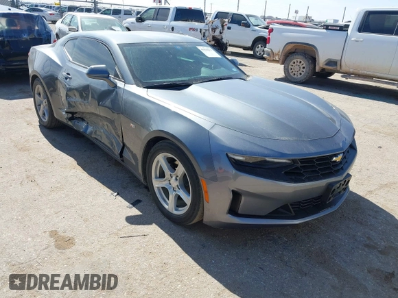 2021 Chevrolet Camaro 1LT with VIN 1G1FB1RX1M0102982, listed as a IAAI auction lot 41636271 with 51,928 mi miles. Bid and sale history available at carsss.com. Image 1.