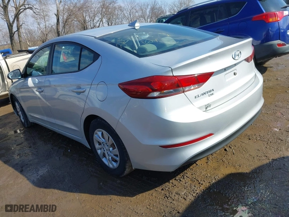 2017 Hyundai Elantra SE with VIN KMHD74LFXHU367332, listed as a IAAI auction lot 41652651 with 110,101 mi miles. Bid and sale history available at carsss.com. Image 3.