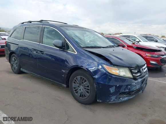 2014 Honda Odyssey LX with VIN 5FNRL5H23EB013044, listed as a IAAI auction lot 41644270 with 244,271 mi miles. Bid and sale history available at carsss.com. Image 1.