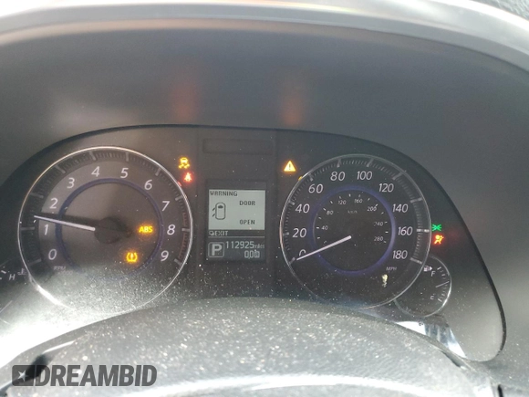 2017 Infiniti QX70 with VIN JN8CS1MU0HM140438, listed as a Copart auction lot 45424975 with 112,925 mi miles and Salvage title. Bid and sale history available at DreamBid. Image 9.