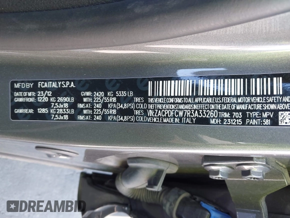 2024 Dodge Hornet R/T с VIN ZACPDFCW7R3A33260, выставлен на аукционе IAAI как лот 42780843 с пробегом 33 932 миль миль и . История ставок и продаж доступна на DreamBid. Изображение 9.