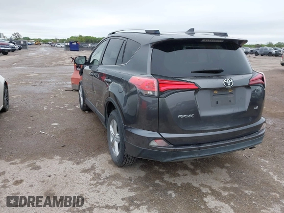 2016 Toyota RAV4 LE with VIN JTMZFREV3GJ095589, listed as a IAAI auction lot 41925815 with 298,773 mi miles. Bid and sale history available at carsss.com. Image 3.