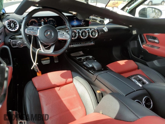 2021 Mercedes-Benz A 220 with VIN W1K3G4FB9MJ264526, listed as a Copart auction lot 59309095 with 34,682 mi miles and Salvage title. Bid and sale history available at DreamBid. Image 8.