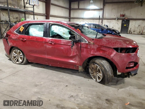2020 Ford Edge SEL z VIN 2FMPK4J97LBA08950, wystawiony jako Copart lot #49695335 z przebiegiem Nie podano mil oraz Szkoda całkowita • Salvage title. Historia ofert i sprzedaży dostępna na DreamBid. Obrazek 4.