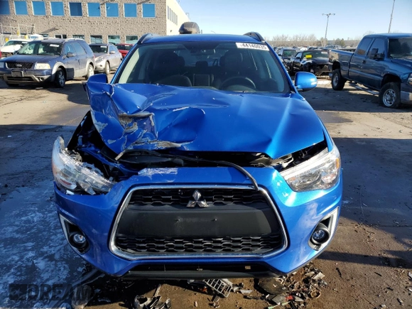 2015 Mitsubishi Outlander Sport 2.4 GT with VIN 4A4AP4AW3FE025537, listed as a Copart auction lot 44140035 with 62,422 mi miles and Salvage Title. Bid and sale history available at carsss.com. Image 5.