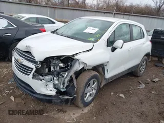 2016 Chevrolet Trax LS with VIN KL7CJNSB9GB559497, listed as a IAAI auction lot 41176681 with 106,794 mi miles. Bid and sale history available at carsss.com. Image 17.