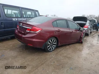 2015 Honda Civic EX-L z VIN 19XFB2F93FE034245, wystawiony jako IAAI lot #41427385 z przebiegiem 56 472 mil mil oraz . Historia ofert i sprzedaży dostępna na DreamBid. Obrazek 4.