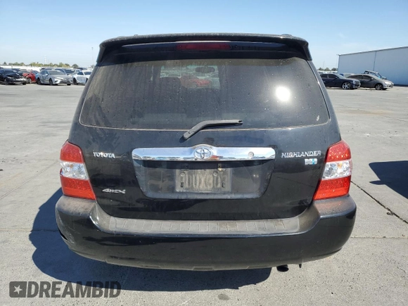 2006 Toyota Highlander Hybrid with VIN JTEEW21A860022162, listed as a Copart auction lot 72604204 with 144,974 mi miles and Salvage Title. Bid and sale history available at carsss.com. Image 6.