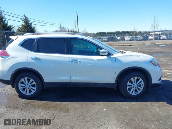 2016 Nissan Rogue SL with VIN 5N1AT2MV9GC773664, listed as a IAAI auction lot 41563438 with 57,264 mi miles and . Bid and sale history available at DreamBid. Image 13.