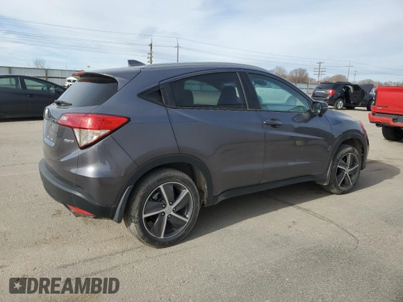 2022 Honda HR-V EX with VIN 3CZRU6H55NM730502, listed as a Copart auction lot 47095415 with 39,791 mi miles and Salvage Title. Bid and sale history available at carsss.com. Image 3.