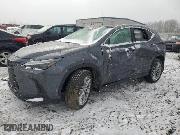 2024 Lexus NX 350 Luxury with VIN 2T2HGCEZ9RC032032, listed as a Copart auction lot 49675905 with 35,441 mi miles and Salvage title. Bid and sale history available at DreamBid. Image 1.