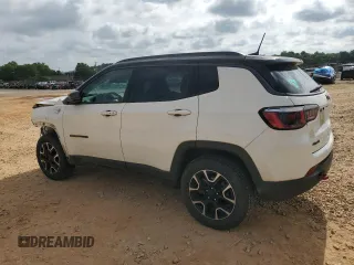 2019 Jeep Compass Trailhawk with VIN 3C4NJDDB5KT795347, listed as a Copart auction lot 57111655 with 78,010 mi miles and Salvage title. Bid and sale history available at DreamBid. Image 2.