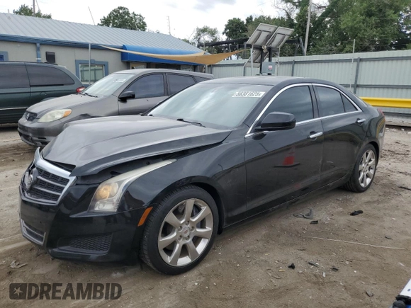 2013 Cadillac ATS with VIN 1G6AA5RX6D0139508, listed as a Copart auction lot 58381625 with 77,604 mi miles and Salvage title. Bid and sale history available at DreamBid. Image 1.