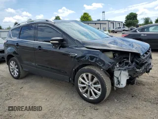 2017 Ford Escape Titanium with VIN 1FMCU9J9XHUD30408, listed as a Copart auction lot 58393844 with 81,779 mi miles and Salvage Title. Bid and sale history available at carsss.com. Image 4.