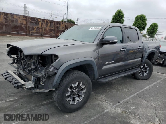 2018 Toyota Tacoma SR5 z VIN 3TMAZ5CN1JM073441, wystawiony jako Copart lot #59153555 z przebiegiem 31 383 mil mil oraz Szkoda całkowita • Salvage title. Historia ofert i sprzedaży dostępna na DreamBid. Obrazek 1.