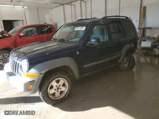 2005 Jeep Liberty Sport with VIN 1J4GL48K65W592215, listed as a Copart auction lot 83214884 with 251,359 mi miles and Salvage Title. Bid and sale history available at carsss.com. Image 1.
