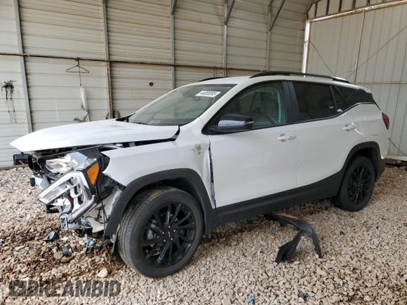 2023 GMC Terrain SLE with VIN 3GKALMEG6PL149362, listed as a Copart auction lot 44000095 with 43,238 mi miles and Salvage Title. Bid and sale history available at carsss.com. Image 1.