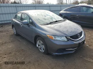 2013 Honda Civic LX with VIN 19XFB2F57DE212202, listed as a Copart auction lot 54188345 with 121,369 mi miles and Salvage Title. Bid and sale history available at DreamBid. Image 4.