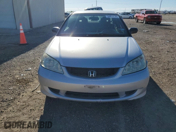 2005 Honda Civic Cpe LX with VIN 1HGEM22585L020146, listed as a Copart auction lot 54014185 with 189,567 mi miles and Salvage Title. Bid and sale history available at carsss.com. Image 5.