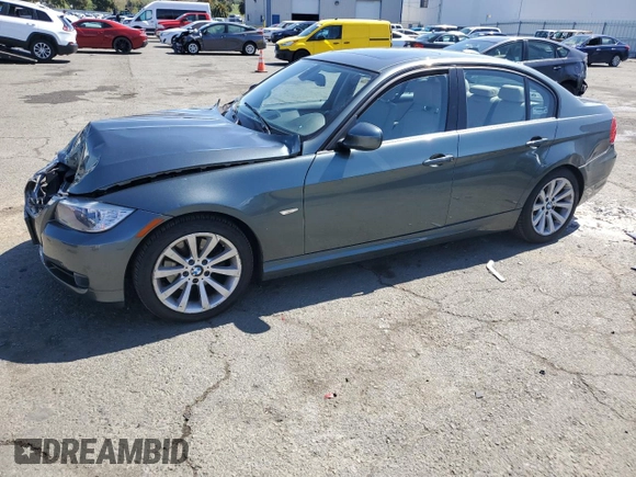2011 BMW 3 Series 328i with VIN WBAPH5C57BA442733, listed as a Copart auction lot 51295525 with 95,182 mi miles and Salvage Title. Bid and sale history available at carsss.com. Image 1.