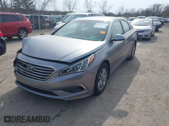 2015 Hyundai Sonata 2.4L SE with VIN 5NPE24AF8FH214899, listed as a IAAI auction lot 42056089 with 76,621 mi miles. Bid and sale history available at carsss.com. Image 2.