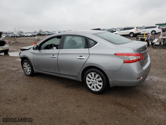 2014 Nissan Sentra S with VIN 3N1AB7AP6EL677862, listed as a Copart auction lot 51350375 with 117,970 mi miles and Salvage Title. Bid and sale history available at carsss.com. Image 2.