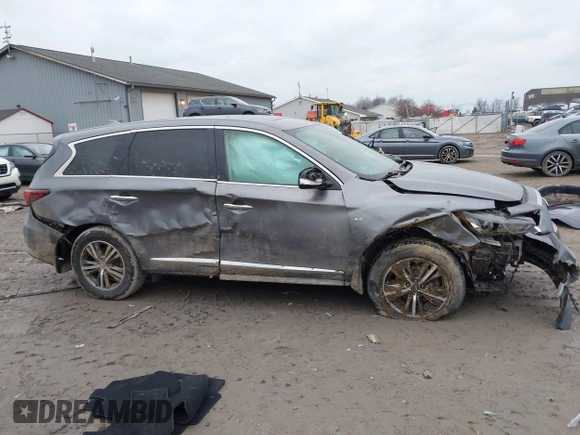 2019 Infiniti QX60 LUXE with VIN 5N1DL0MN4KC528751, listed as a IAAI auction lot 41076594 with 120,452 mi miles. Bid and sale history available at carsss.com. Image 13.