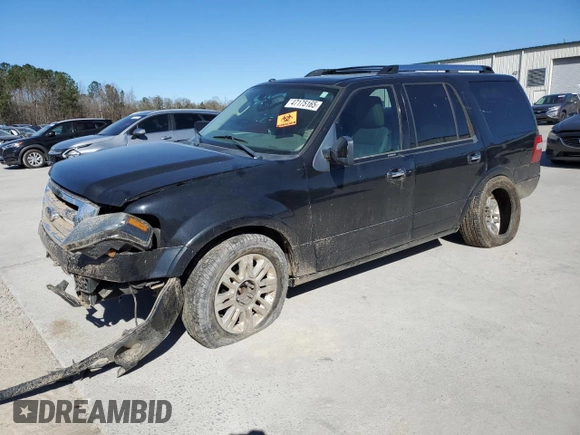 2014 Ford Expedition Limited with VIN 1FMJU1K5XEEF03032, listed as a Copart auction lot 47175165 with 154,575 mi miles and Salvage title. Bid and sale history available at DreamBid. Image 1.